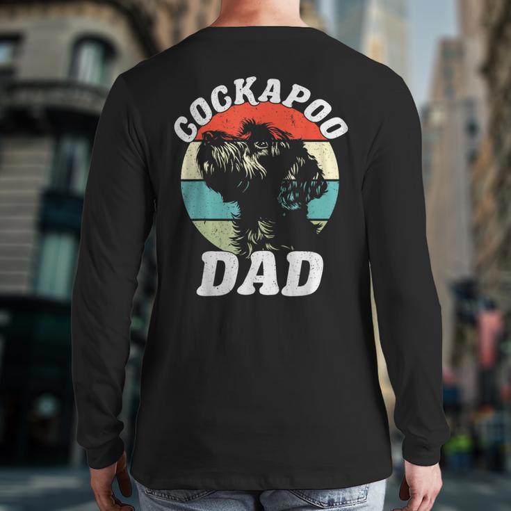 Cockapoo Dad Dog Father's Day Vintage Pet Men Women Kids Long Sleeve T-Shirt Back Print