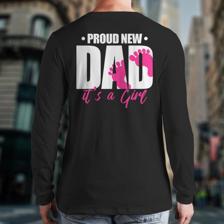 Cool Parent Apparel Proud New Dad It's A Girl Classic Fit Short Sleeve Crew Neck T-Shirt Small Long Sleeve T-Shirt Back Print