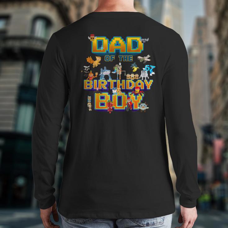 Dad Of The Birthday Boy Brainrot Meme Kids Teens Boys Long Sleeve T-Shirt Back Print