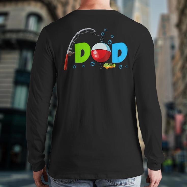 Dad Of The Birthday Boy Birthday Fishing Family Long Sleeve T-Shirt Back Print Dad Of The Birthday Boy Birthday Fishing Family Long Sleeve T-Shirt Back Print