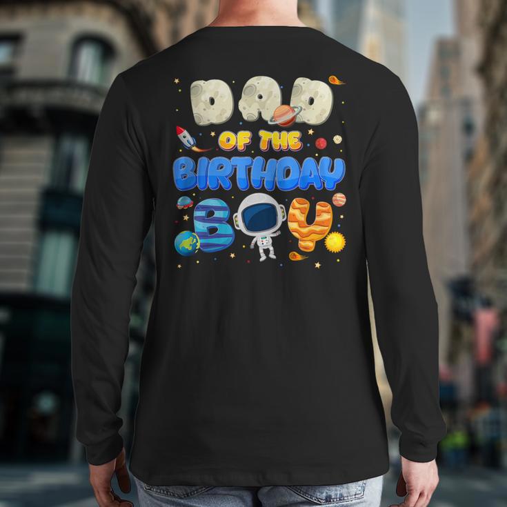 Dad Of The Birthday Boy Two The Moon Space Family Matching Long Sleeve T-Shirt Back Print Dad Of The Birthday Boy Two The Moon Space Family Matching Long Sleeve T-Shirt Back Print