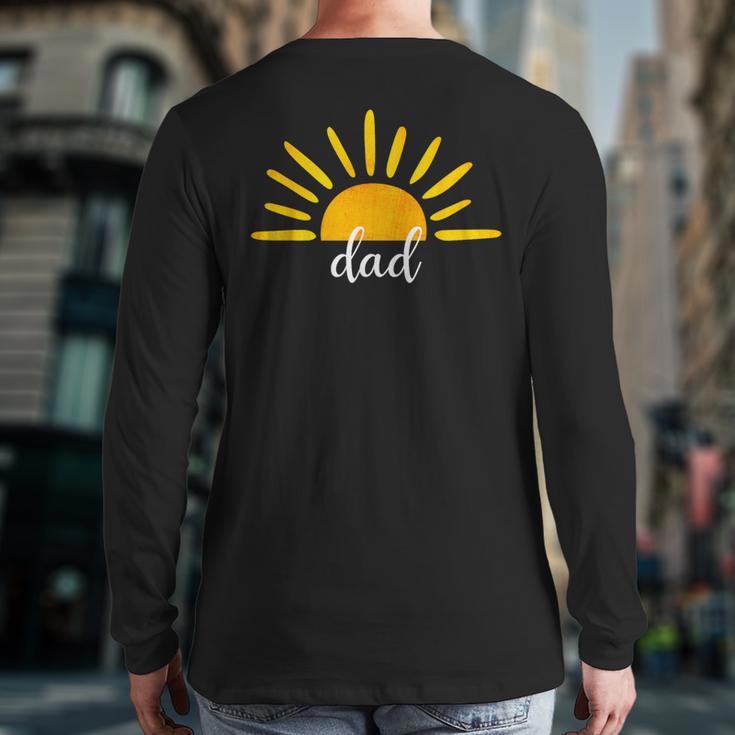 Dad Of The Birthday First Trip Around The Sun Birthday Long Sleeve T-Shirt Back Print