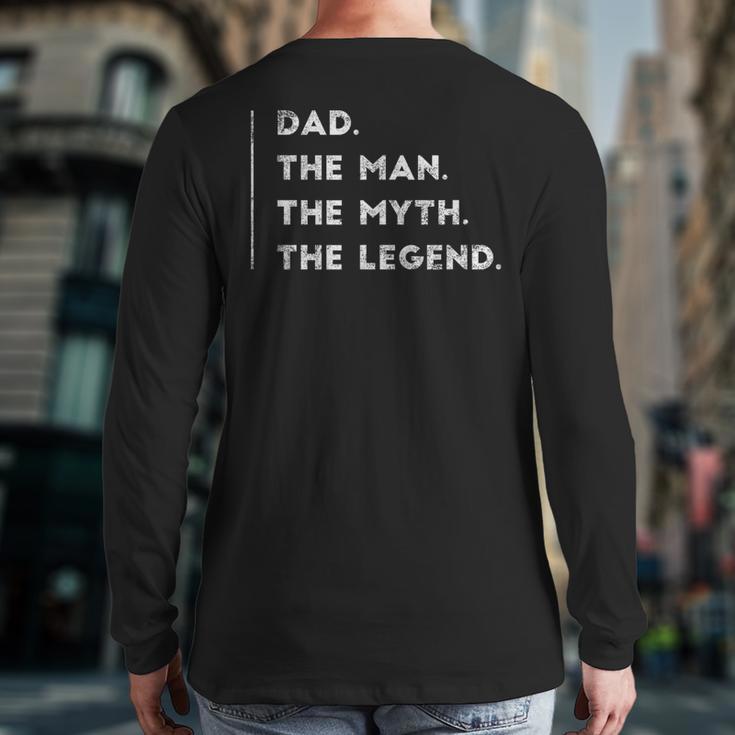 For Dad Birthday From Son Daughter Cool Small Long Sleeve T-Shirt Back Print