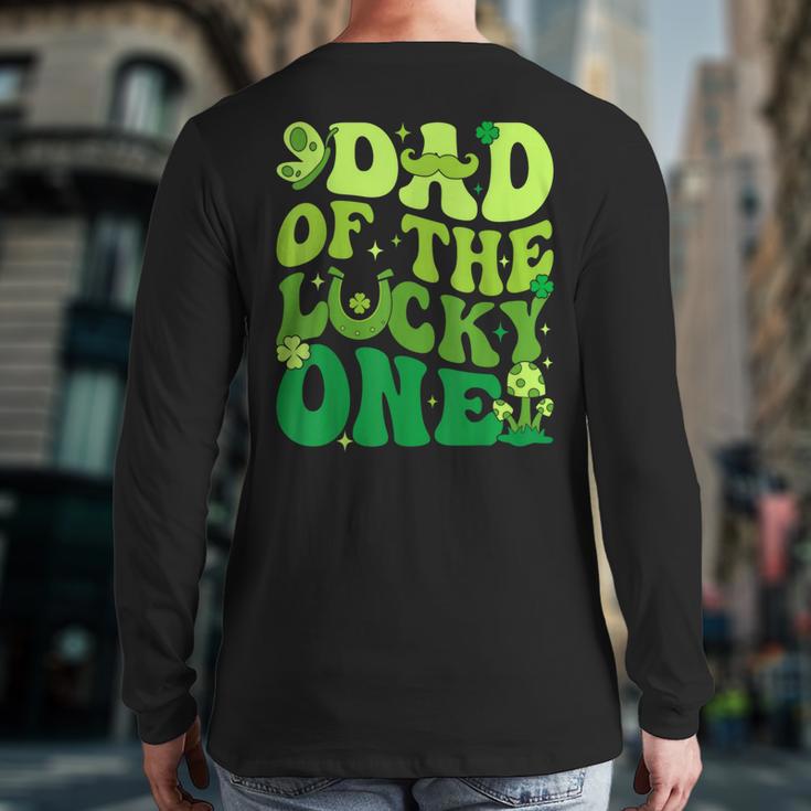 Dad Of The Lucky One Saint Patrick's Day Children Birthday Long Sleeve T-Shirt Back Print