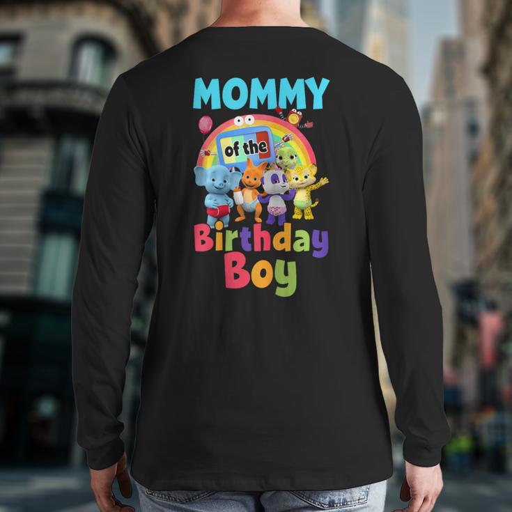 Dad And Mom Mommy Of The Birthday Boy Family Party Decor Long Sleeve T-Shirt Back Print