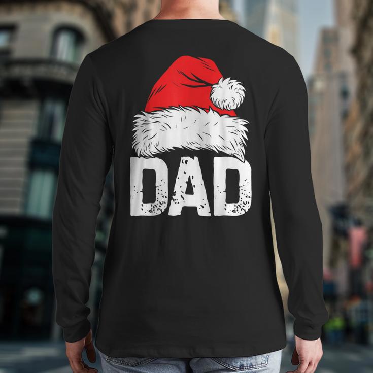 Dad Santa Christmas Family Matching Pajamas Papa Xmas Father Short Sleeve Long Sleeve T-Shirt Back Print Dad Santa Christmas Family Matching Pajamas Papa Xmas Father Short Sleeve Long Sleeve T-Shirt Back Print