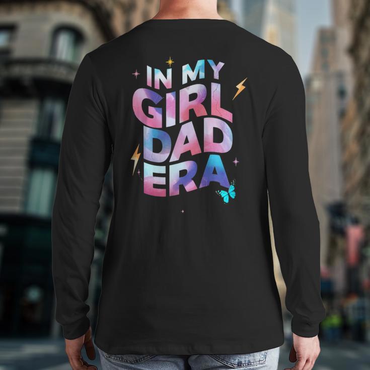In My Daughter Era Dad Life Soft Pastel Pride Theme Long Sleeve T-Shirt Back Print