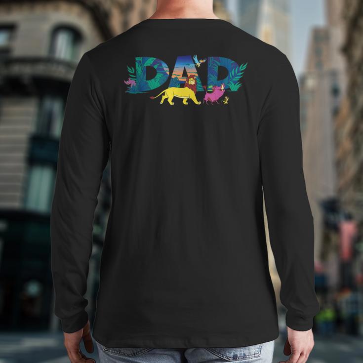 Disney The Lion King Simba & Pals Dad Father's Day Birthday Long Sleeve T-Shirt Back Print
