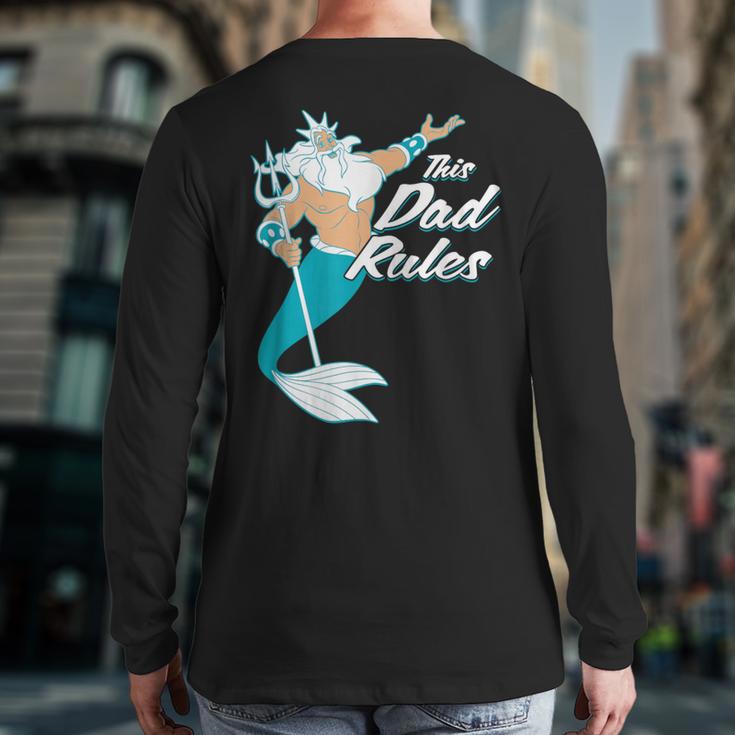 Disney The Little Mermaid King Triton Dad Long Sleeve T-Shirt Back Print