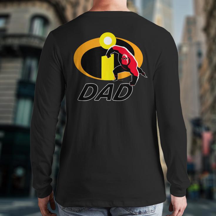 Disney And Pixar's The Incredibles Mr Incredible Dad Family Long Sleeve T-Shirt Back Print