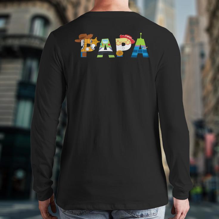 Disney And Pixar’s Toy Story Papa Father’s Day Dad Birthday Long Sleeve T-Shirt Back Print