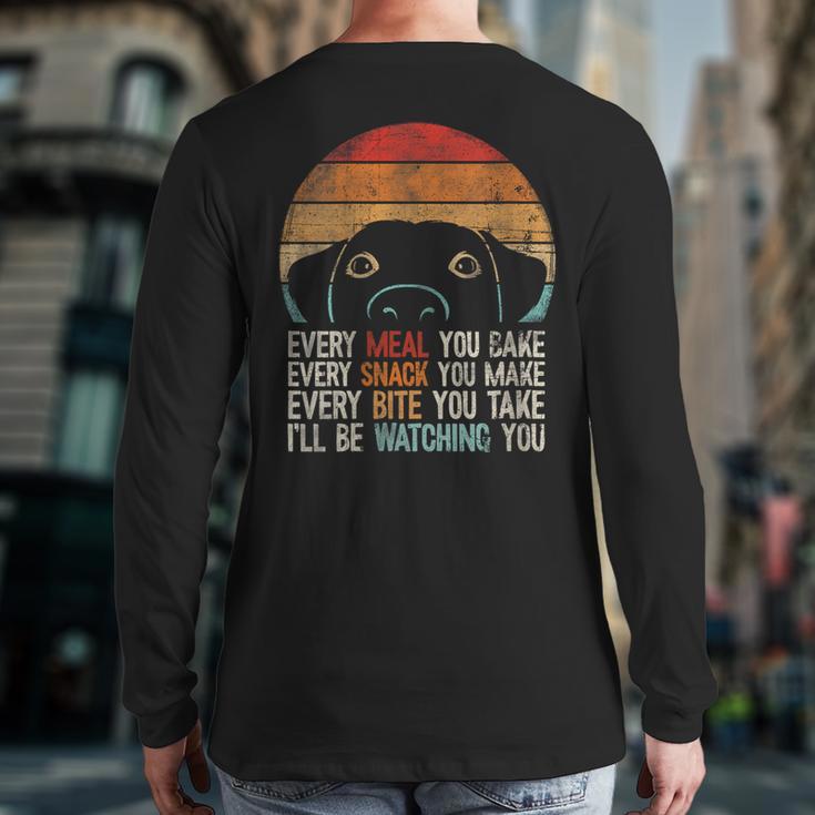 Dog Lover Dog Humor Dog Mom Dog Dad Long Sleeve T-Shirt Back Print