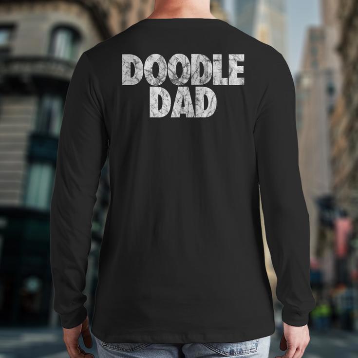 Doodle Dad Shirt Goldendoodle Dad Long Sleeve T-Shirt Back Print
