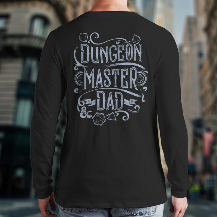 Dungeons & Dragons Father's Day Dungeon Master Dad Long Sleeve T-Shirt Back Print