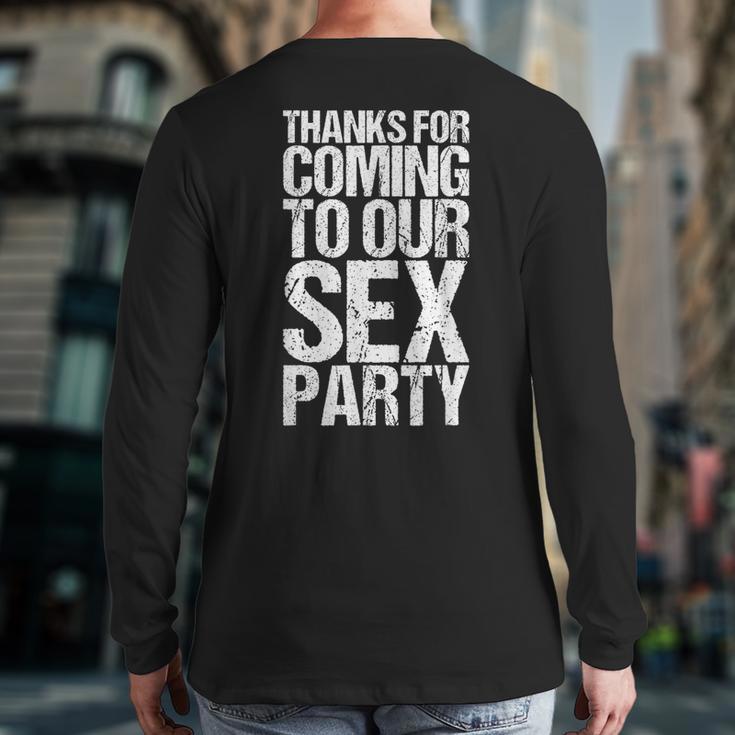 Gender Reveal Mum Dad Party Long Sleeve T-Shirt Back Print