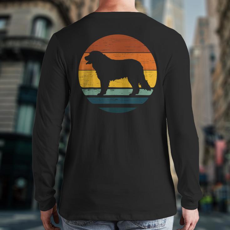 Golden Mountain Vintage Retro Mum Dad Dog Men Women Kids Long Sleeve T-Shirt Back Print