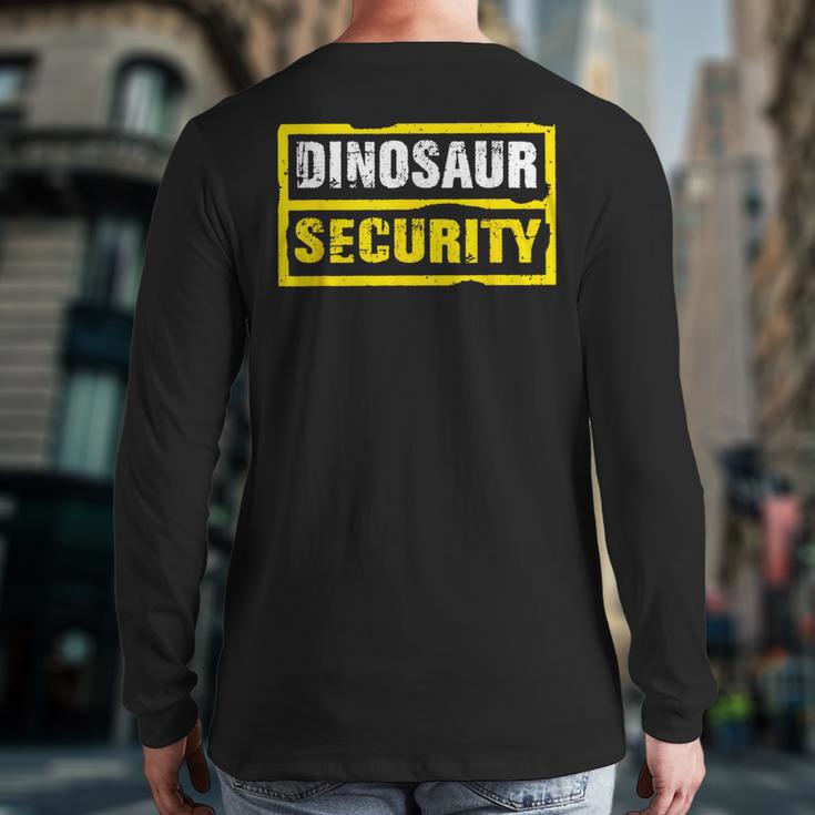 Halloween Adult Costume Dinosaur Security Dad Mom Long Sleeve T-Shirt Back Print Halloween Adult Costume Dinosaur Security Dad Mom Long Sleeve T-Shirt Back Print