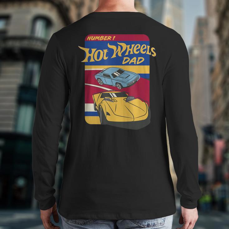 Hot Wheels Father's Day Number 1 Dad Long Sleeve T-Shirt Back Print