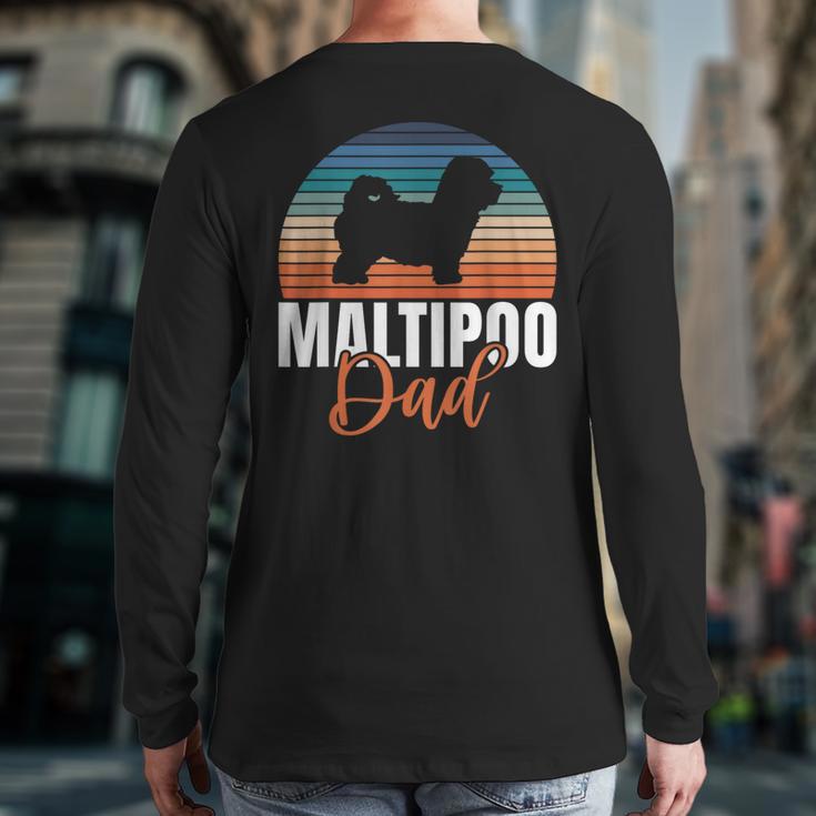 Maltipoo Dad Long Sleeve T-Shirt Back Print