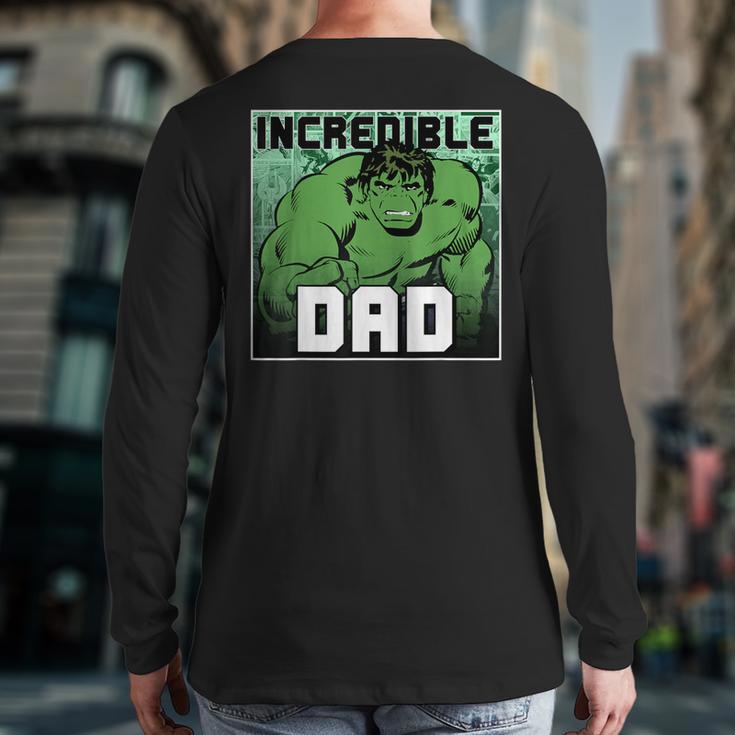 Marvel Comics Avengers Father's Day Hulk Incredible Dad Long Sleeve T-Shirt Back Print