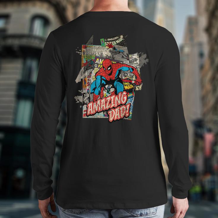 Marvel Spider-Man Amazing Dad Father's Day Long Sleeve T-Shirt Back Print