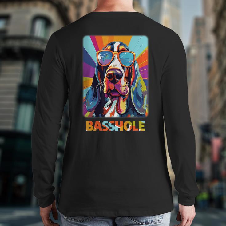 Mom & Dad Of a Basshole Basset Hound With Glasses -Adults Short Sleeve Long Sleeve T-Shirt Back Print Mom & Dad Of a Basshole Basset Hound With Glasses -Adults Short Sleeve Long Sleeve T-Shirt Back Print