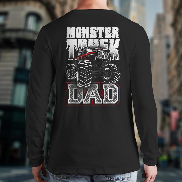 Monster Truck Dad Tshirt Long Sleeve T-Shirt Back Print