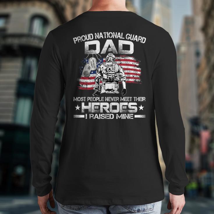 National Guard Graduation Proud National Guard Dad Long Sleeve T-Shirt Back Print