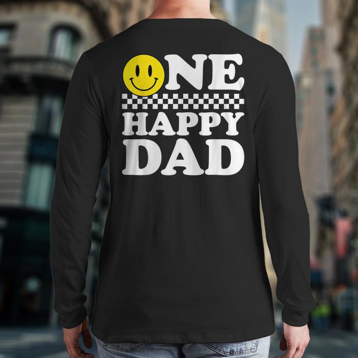 One Happy Dude Dad 1st Birthday Family Matching Long Sleeve T-Shirt Back Print One Happy Dude Dad 1st Birthday Family Matching Long Sleeve T-Shirt Back Print