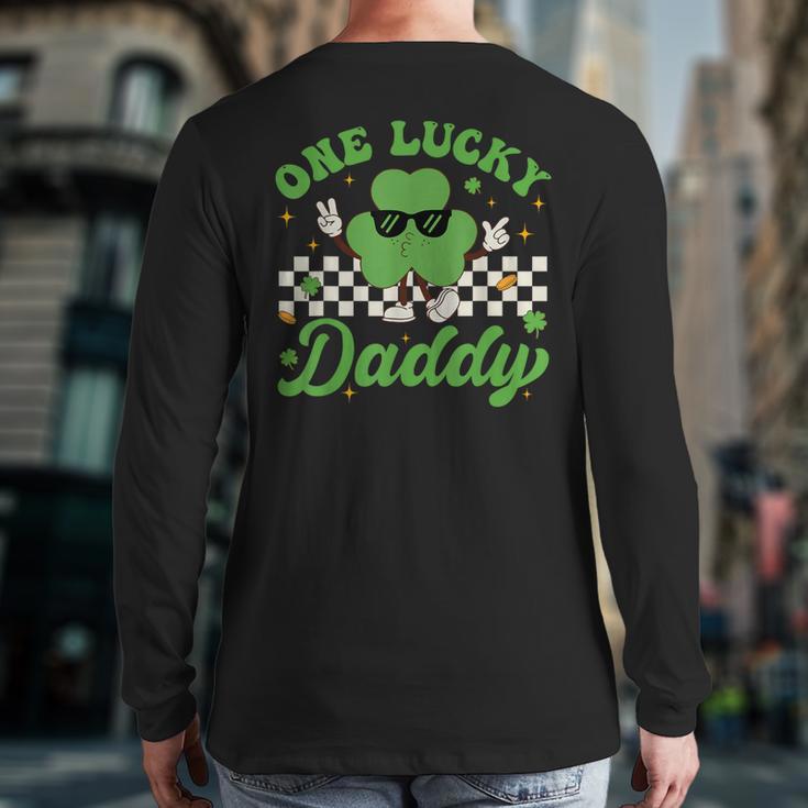 One Lucky Daddy St Patricks Day Dad Father Long Sleeve T-Shirt Back Print