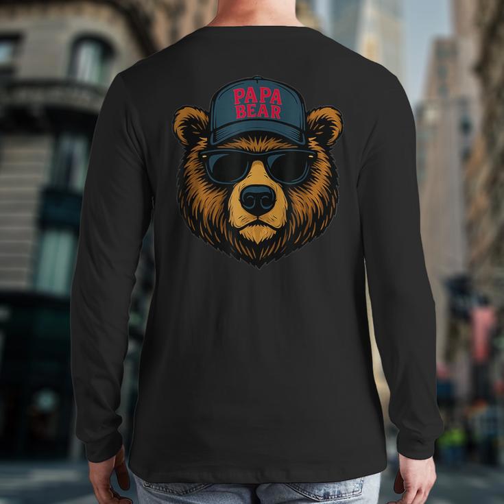 Papa Bear Father's Day Great Dad Joke Long Sleeve T-Shirt Back Print Papa Bear Father's Day Great Dad Joke Long Sleeve T-Shirt Back Print