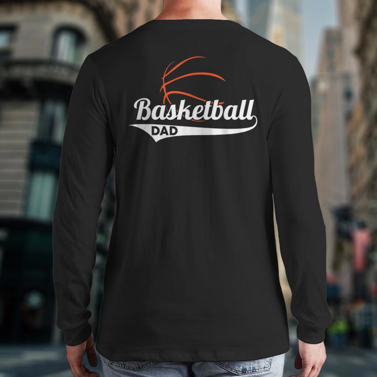 Proud Basketball Dad T-Shirt Long Sleeve T-Shirt Back Print