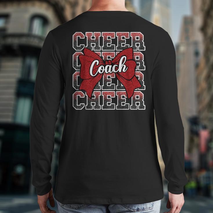 Red Sport Loud Proud Cheer Coach Dad Father's Day Long Sleeve T-Shirt Back Print Red Sport Loud Proud Cheer Coach Dad Father's Day Long Sleeve T-Shirt Back Print