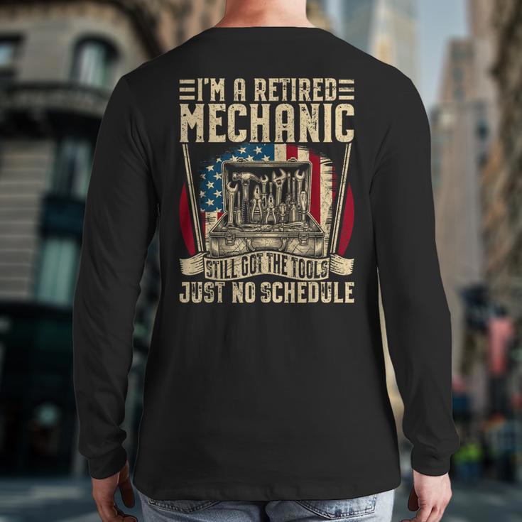 Retired Car Mechanic Tool Retirement Dad Grandpa Men Long Sleeve T-Shirt Back Print Retired Car Mechanic Tool Retirement Dad Grandpa Men Long Sleeve T-Shirt Back Print