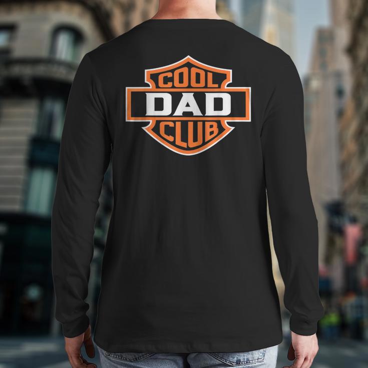 Retro Cool Dad Club Birthday Father's Day For Men Long Sleeve T-Shirt Back Print