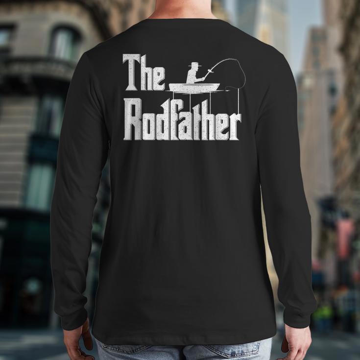 The Rodfather Fishing Dad Long Sleeve T-Shirt Back Print