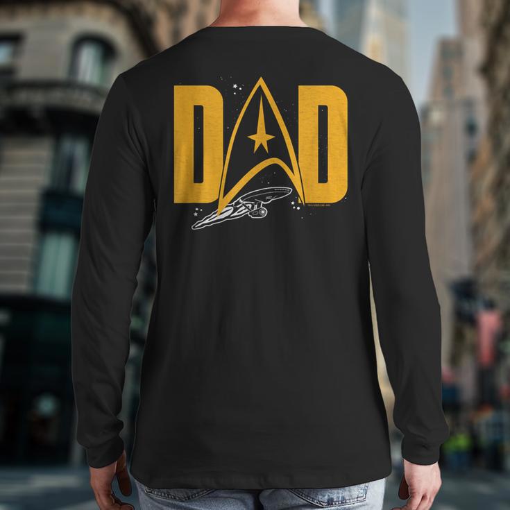 Star Trek Starfleet Dad Long Sleeve T-Shirt Back Print