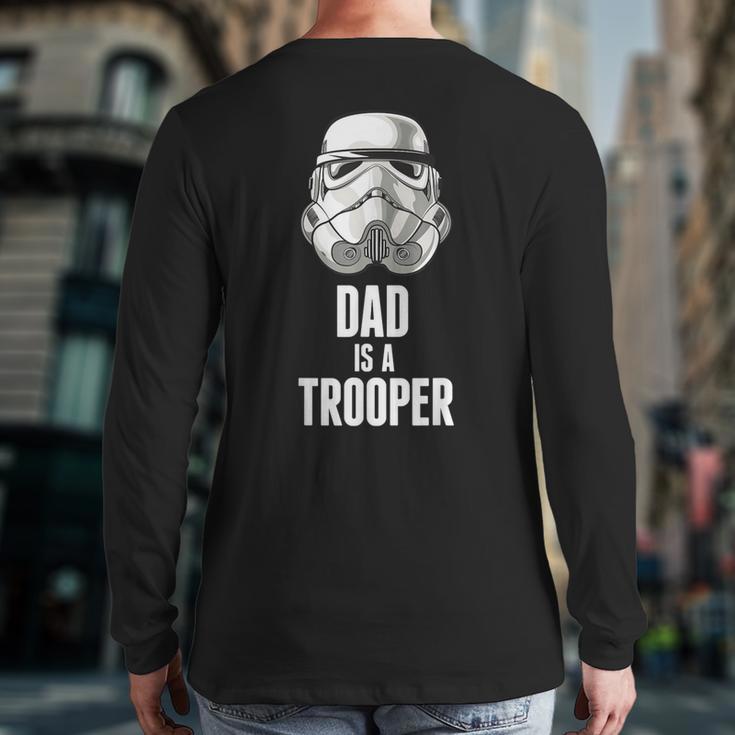 Star Wars Father's Day Stormtrooper Dad Is A Trooper Vintage Long Sleeve T-Shirt Back Print Star Wars Father's Day Stormtrooper Dad Is A Trooper Vintage Long Sleeve T-Shirt Back Print