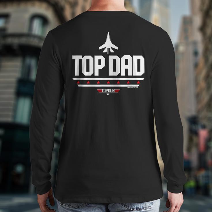 Top Gun Father's Day Top Dad Long Sleeve T-Shirt Back Print
