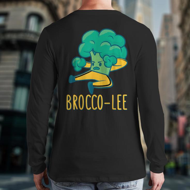 Vegetable Word Game Dad Joke Brocco-Lee Broccoli Long Sleeve T-Shirt Back Print Vegetable Word Game Dad Joke Brocco-Lee Broccoli Long Sleeve T-Shirt Back Print