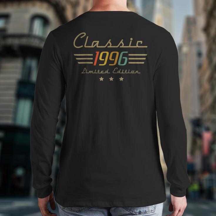 Vintage 1996 Classic Legend 30 Year Old 30th Birthday Dad Long Sleeve T-Shirt Back Print