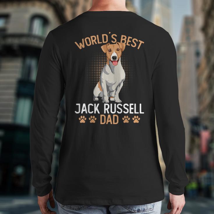 World´s Best Jack Russell Terrier Dad Dog Owner Men Long Sleeve T-Shirt Back Print