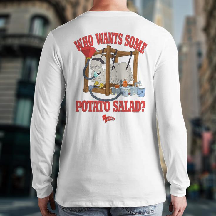 American Dad Who Wants Some Potato Salad Roger Cartoon Long Sleeve T-Shirt Back Print