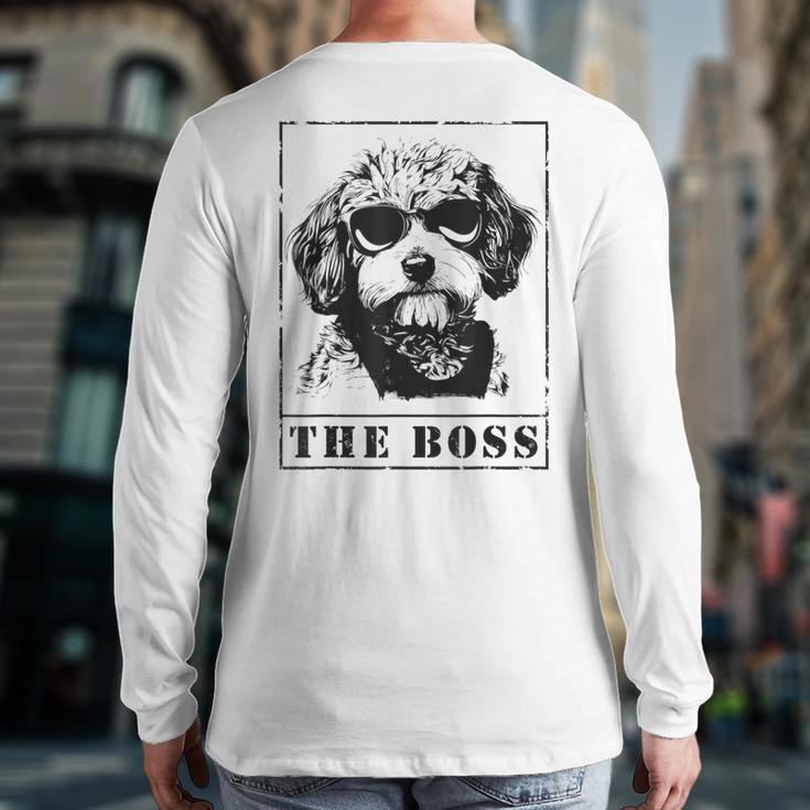 The Cavapoo Boss Mom Dad Dog Lover Long Sleeve T-Shirt Back Print