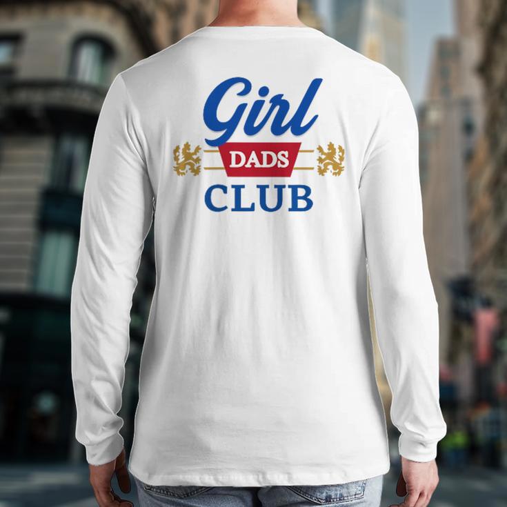 Cool Dads Club Father's Day Shirt From Daughter Son Long Sleeve T-Shirt Back Print