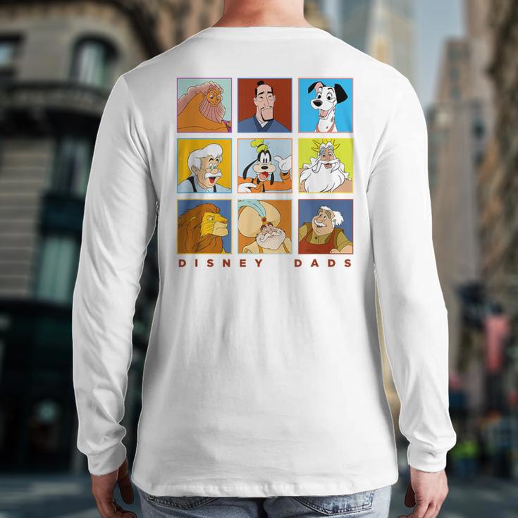 Disney Classic Father's Day Disney Dads Colorful Panels Long Sleeve T-Shirt Back Print