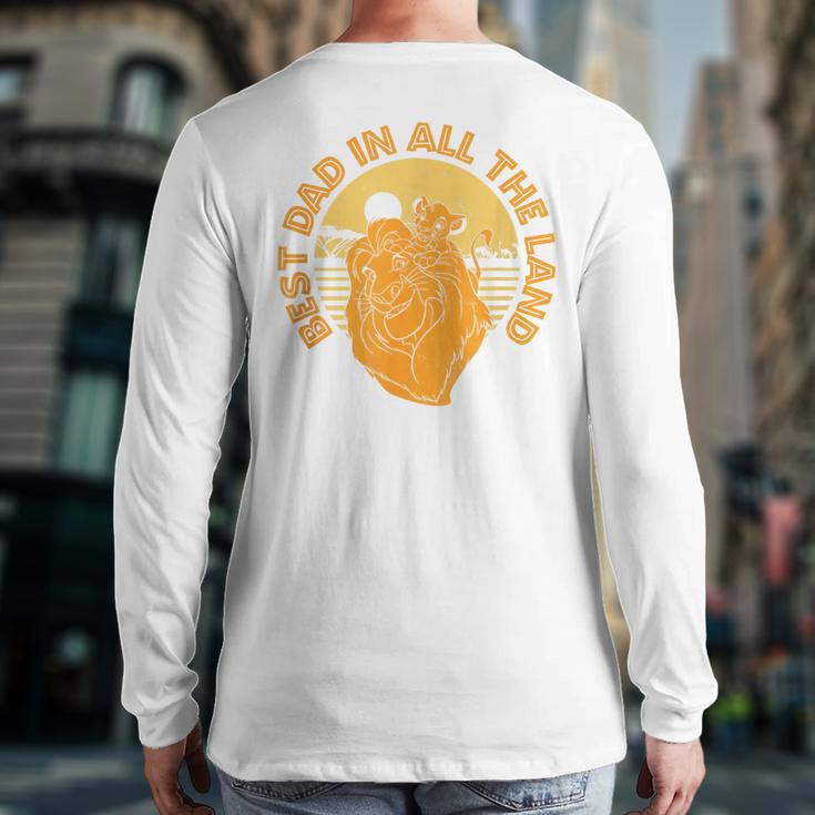 Disney The Lion King Father's Day Best Dad In All The Land Long Sleeve T-Shirt Back Print