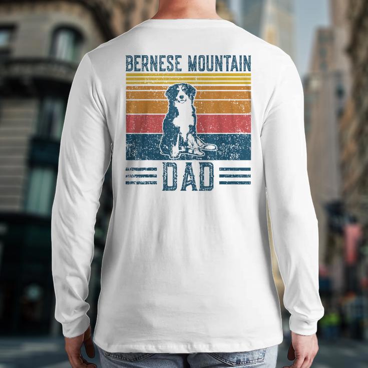 Dog Berner Dad Vintage Bernese Mountain Dad Long Sleeve T-Shirt Back Print