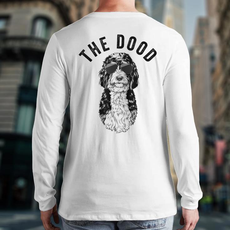 The Dood Bernedoodle Mom Doodle Dog Dad Long Sleeve T-Shirt Back Print