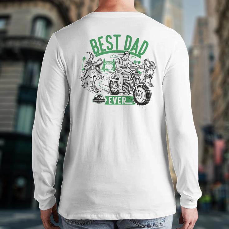 Jurassic World Best Dad Ever Long Sleeve T-Shirt Back Print